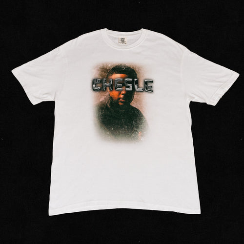 White "CHESLE Chrome" Tee